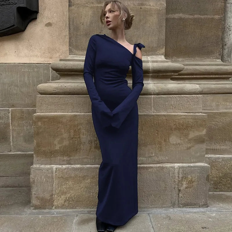 2025 New Women's Sexy Long Dress Fashion New Strapless Bow Patchwork Dress Elegant Luxury Slit Slim Female Party Evening Dresses